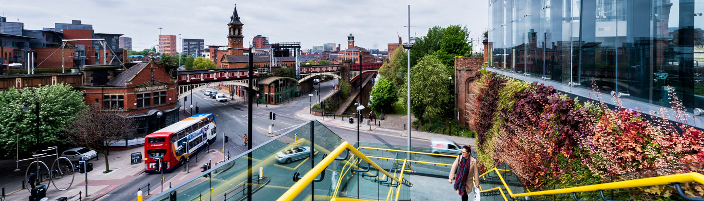 Deansgate tram station, Manchester.