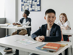 Children in a classroom