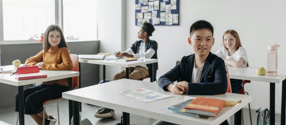 Children in a classroom