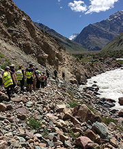 Students on a fieldtrip