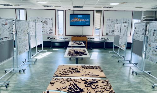 The Manchester Urban Design LAB (MUD-Lab) studio ready for the annual showcase.