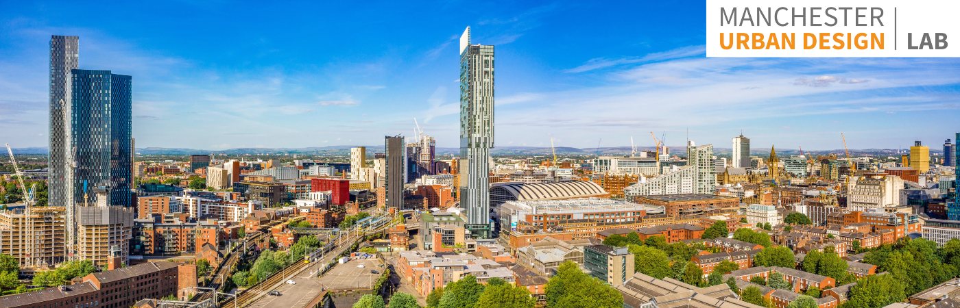 Cityscape of Manchester.